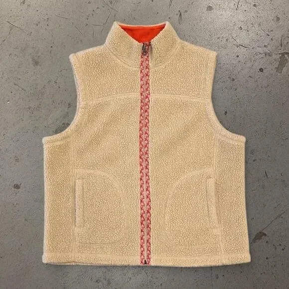 Womens L.L. Bean Sherpa Fleece Vest SZ L - Picture 1 of 2